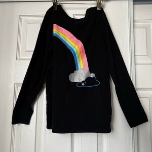 Cat &Jack Rainbow Cloud Kids Shirt - Black Size M 7/8